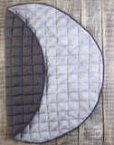 Malabar Baby | Handmade, Block Printed Tumble Mat | Slate Grey
