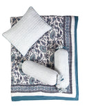 Malabar Baby | Crib Bedding Set (4-Piece) | Cairo Blue